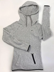 Nike Hoodie Sweatshirt Womens XS Gray Pullover Hypernatural Therma Fit Thumbhole - Picture 1 of 12