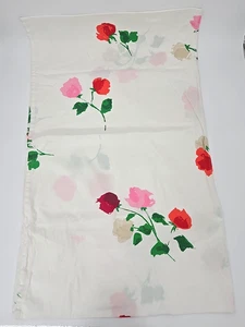 KATE SPADE NY King Pillow Sham Pillowcase Pink Red Orange Tan Gray Roses - Picture 1 of 5