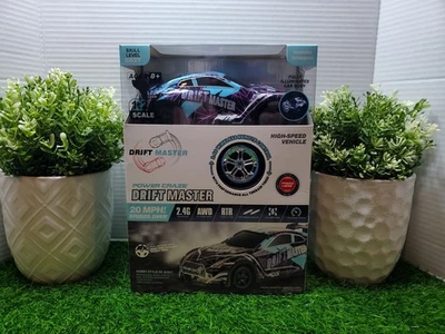 Power Craze Drift Master 1:24 Scale Drift Remote Control Car with Sounds🔵Blue - Image 1 of 4
