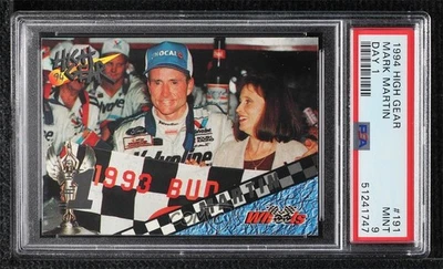 1994 Wheels High Gear Day One Mark Martin #191 PSA 9 MINT HOF - Image 1 of 2