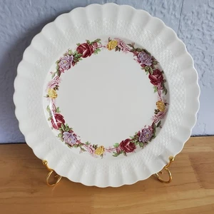 One Vintage Copeland Spode "Rose Briar" Dinner Plate 10 3/4" England 1930's - Picture 1 of 3