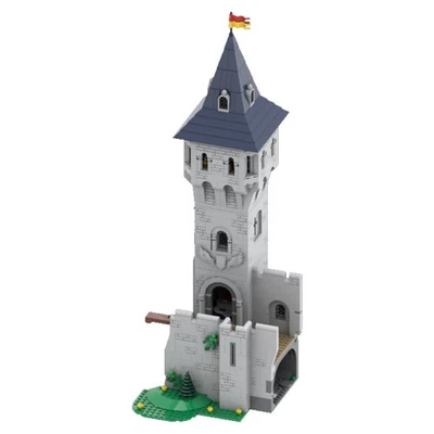 MOC Building Block1839 pcs Donjon with Library, Chapel Extension for Set Castle - Image 1 of 4