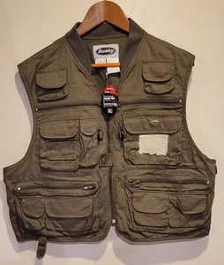 Berkley Sportsmans Deluxe 23 Pocket Fishing Vest Size XL Khaki Tan - Picture 1 of 6