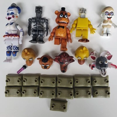 McFarlane Five Nights At Freddy's Mini Figures Heads Stands Complete Incomplete - Image 1 of 3