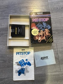 PIT STOP - Coleco Vision, 1983  ColecoVision CIB Complete in Box EPYX Free Ship!