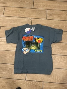 NWT Vintage Pokemon Mewtwo 1997 Nintendo T-Shirt Size Youth Large - Picture 1 of 10