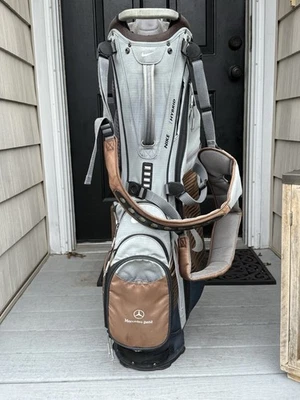 Mercedes Benz Logo Nike Grey Air Hybrid Stand Golf Bag Equa Flex Polyester - Image 1 of 4