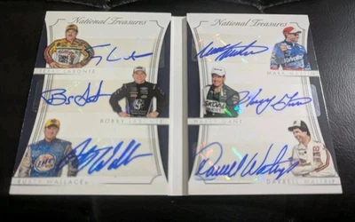 2016 National Treasures Six Signature NASCAR Booklet 7/25 Waltrip Wallace Gant - Image 1 of 4