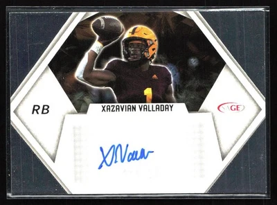 2023 SAGE HIT #A-XV Xazavian Valladay Autographs silver(Low Series) - Image 1 of 2