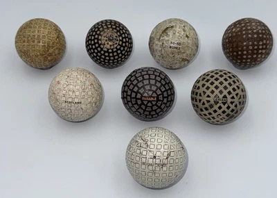Vintage Golf Balls x8 – Silver King, Burke, Durable Lot - Image 1 of 4