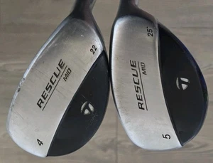 Juego híbrido TaylorMade Rescue Mid 4 y 5 22 y 25 grados R eje flexible palos de madera diestro - Imagen 1 de 22