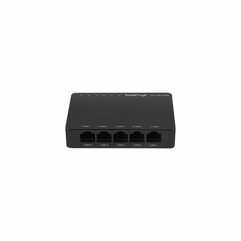 DSP2-1005-12V Ethernet Switch RJ45-Buchse x5 schwarz 10Gbps LANBERG