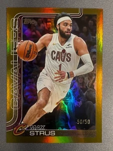 Lámina arco iris dorada Topps 2025-26 50/50 #84 Max Strus Cleveland Cavaliers - Imagen 1 de 2