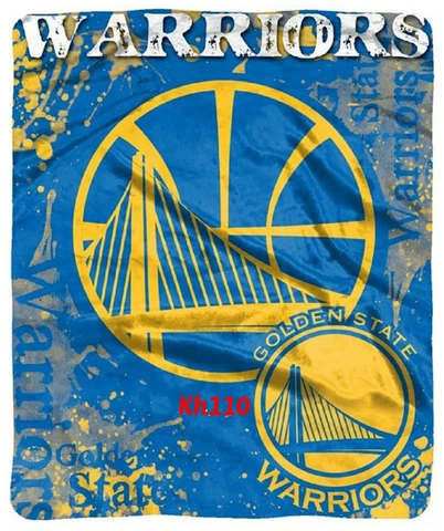 NBA Golden State Warriors Royal Plush Raschel Throw 50"x60" Cover