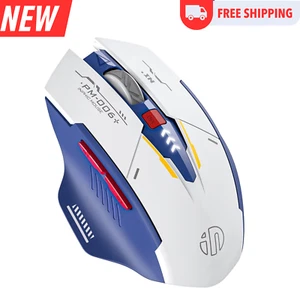 INPHIC Ratón Inalámbrico, Ratones Silenciosos Ergonómicos Recargables con Receptor USB 2.4G - Imagen 1 de 6