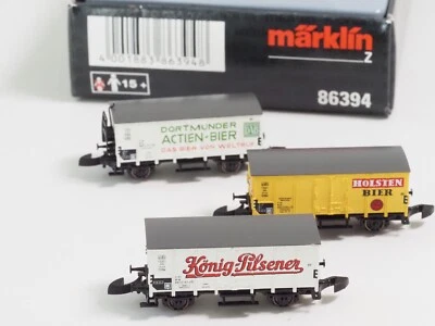 86394 Marklin Z-scale Beer Car Set Consisting of 3 Different Cars, new in box - Image 1 of 3