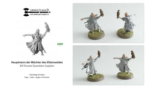 Hauptmann der Waldelben mit Adler - ZINN - teilgrundiert - Unreleased Miniatures - Bild 1 von 11
