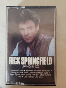 RICK SPRINGFIELD LIVING IN OZ Cassette Tape 1983 RCA Records - Picture 1 of 6