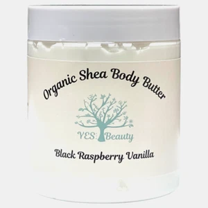 Organic Shea & Cocoa Body Butter Handmade - Black Raspberry Vanilla - 10 oz - Picture 1 of 6