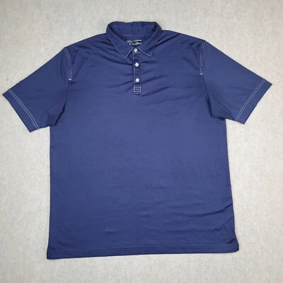 Camisa de golf Callaway para hombre talla grande azul manga corta polo rendimiento elástico Foto 1 de 4