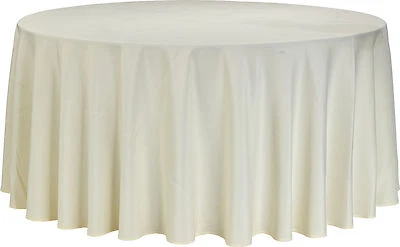 WORLDWIDE SEATING Tischdecke Tischwäsche beige eckig 202x126 cm für Banketttische 152x76 cm