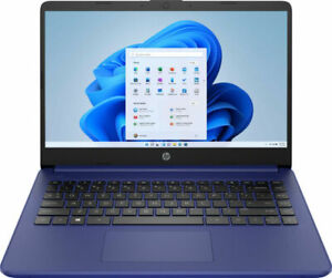HP 14" (64GB SSD, Intel Celeron N, 1.1 GHz, 4GB) Laptop - Indigo Blue...