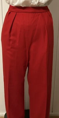 Vtg 70’s Point of View 100% Wool Red Pleated Discontinued Nordstrom Brand 28” - Image 1 of 4