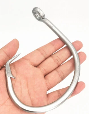 20Pcs Jumbo Inline Circle Hook 8/0#~28/0# for Sharks Saltwater Hooks Large Hooks - Image 1 of 4