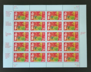 3 HOJAS COMO NUEVAS SELLOS DE 29 CÉNTIMOS # 2720, 2704, 2647-2696, AÑO 1992 - Imagen 1 de 6