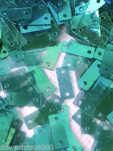 Lentejuela 10 mm verde turquesa azul AB mezcla transparente arco iris 3/8 pulgadas elige paquete - Imagen 1 de 1