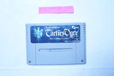 Tactics Ogre 1995 Nintendo Famicom SNES Japan Vintage Game - Image 1 of 2