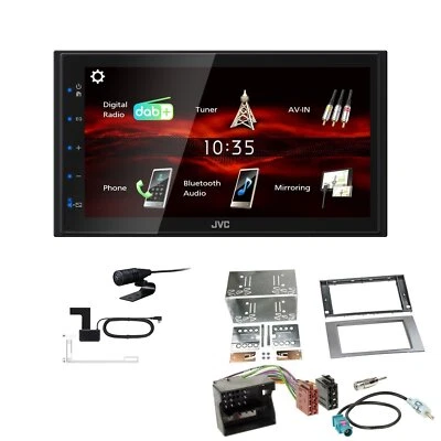 JVC Bluetooth 2DIN DAB+ Autoradio für Ford Fusion 2005-2012 silber - Bild 1 von 4