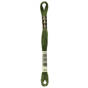 DMC 6-Strand Embroidery Cotton 8.7yd-Medium Avocado Green - 12 Pack - Picture 1 of 1