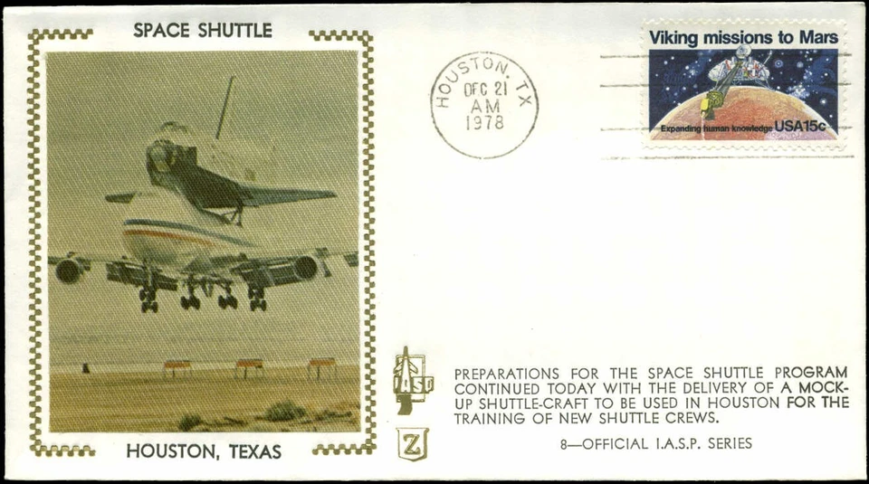 3/9/79 Shuttle Test Flight  "Z" Cachet Edwards, CA #10 in I.A.S.P. Series - Image 1 of 1