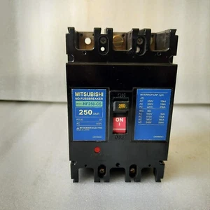 MITSUBISHI NO-FUSE BREAKER NF250-CS 250AMP 3POLE 600V-AC - Picture 1 of 7
