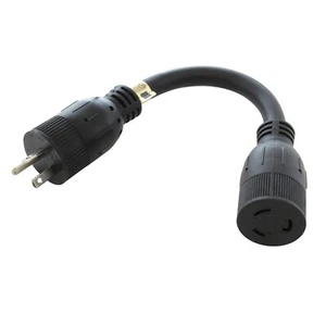 Adattatore flessibile per utensili elettrici NEMA 5-20P a NEMA L5-20R di AC WORKS® - Foto 1 di 4