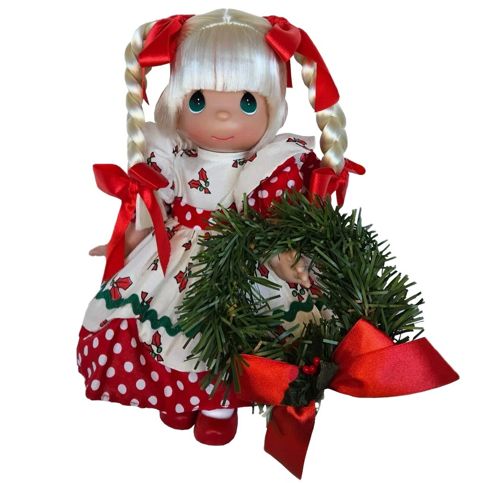 Muñeca Precious Moments Navidad 12 pulgadas Oh My Holly con corona Linda Rick 7039 Foto 1 de 1