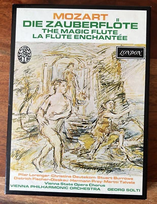 Mozart DIE ZAUBERFLOTE (The Magic Flute) GEORG SOLTI 2 Cassette Box Set. Rare. - Image 1 of 2