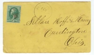 1870s Perryville Ohio DPO 1820-1883 Ashland Co to Cardington Sellars Hoff Henry - Picture 1 of 1