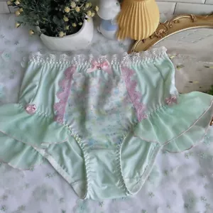 Bragas calzoncillos calzoncillos calzoncillos de encaje floral talla grande ropa interior de lolita con volantes de princesa - Imagen 1 de 2