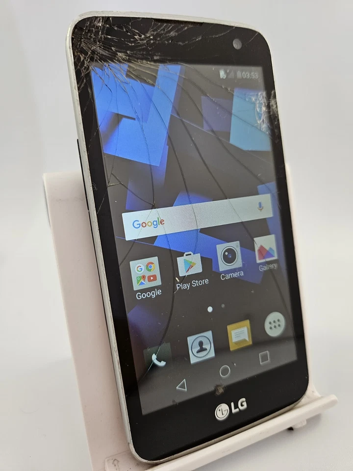 LG K4 2016 Blue Unlocked 8GB 1GB RAM 4.5" Android Smartphone Cracked - Image 1 of 4