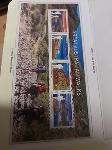 Great Australian Walks Stamp Mini Sheet - Picture 1 of 2