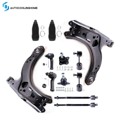 Brazo de control inferior delantero 12 rótula extremo de varilla de amarre para Volkswagen Jetta 2001-2004 Foto 1 de 4