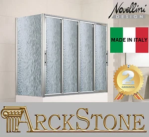 ARCKSTONE Box Sopra Tank Schiebeglas gefiederte Schlange Chrom Novellini Aurora - Bild 1 von 1