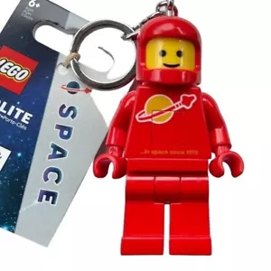 Lego Space Minifigure LED Lite Keychain Light Red Figure Moving Legs New Gift - Picture 1 of 7