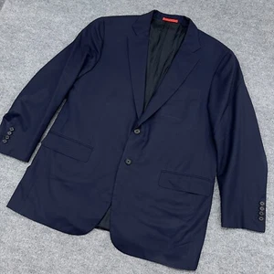Giacca sportiva ISAIA NAPOLI blazer uomo 58 IT lana marina acquaspider Made in Italy - Foto 1 di 14