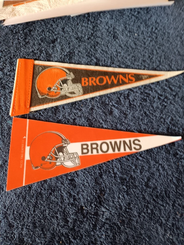 Lote de mini flâmulas vintage Cleveland Browns - Imagem 1 de 1