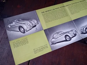 JAGUAR XK 140 2 PLAZAS COUPÉ DESCAPOTABLE DETALLES AVANZADOS Folleto Original - Imagen 1 de 8
