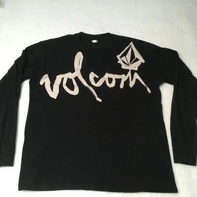 Volcom Vintage Y2K Men's XL Long Sleeve Spellout Logo Tee Skate Punk Grungecore - Image 1 of 4