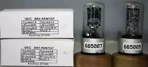B65 6SN7GT GEC Metal Base Made in England Amplitrex Tested 1MP #665007/665009 - Picture 1 of 8